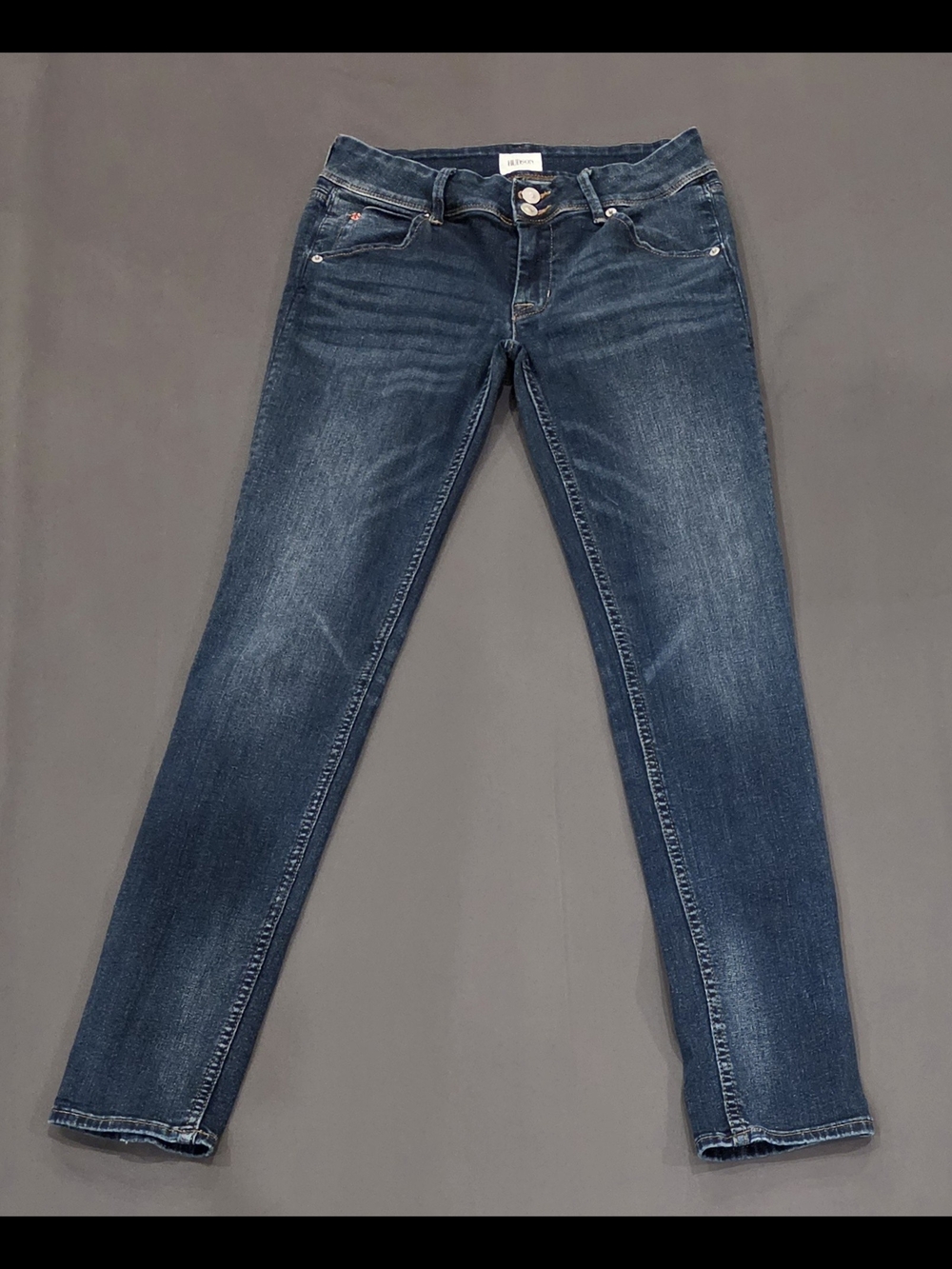 Hudson Collin Flap Skinny Jeans Size 27 Dark Wash Stretch Denim